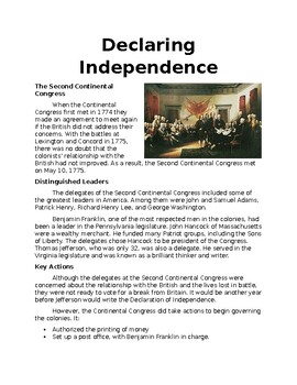 Preview of Declaring Independence