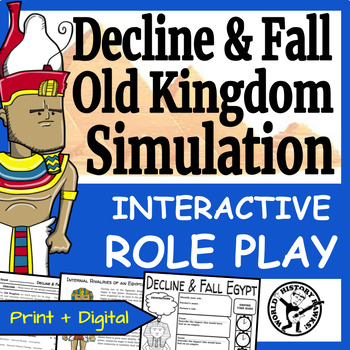 Preview of Decline & Fall of the Old Kingdoms Simulation Ancient Egypt Activity