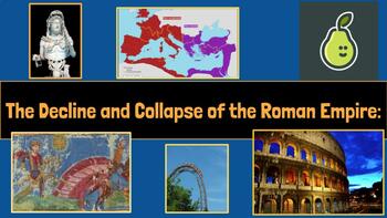 Preview of Decline and Fall of Rome Guided Note Pear Deck: Editable With Embedded Games