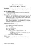 Declutter your Papers: Organization Tips for Teachers