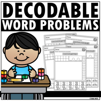Preview of Decodable Add and Sub Word Problems Within 10