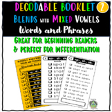 Decodable Book 2: Blends with Mixed Short Vowel Words and Phrases