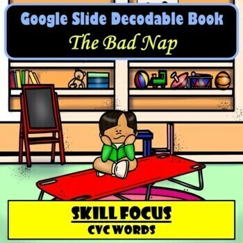 Preview of Decodable Book | Paperless Google Slide | Science of Reading | Fun Reader