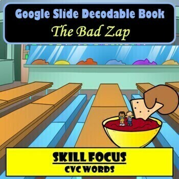 Preview of Decodable Book | Paperless Google Slide | Science of Reading | Fun Reader