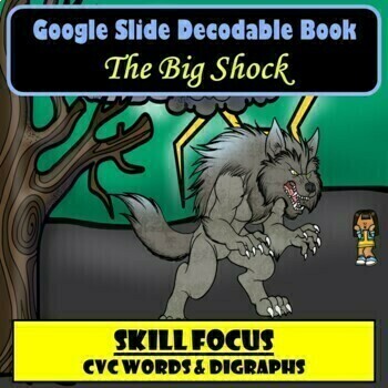 Preview of Decodable Book | Paperless Google Slide | Science of Reading | Fun Reader