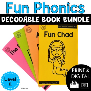 Preview of Decodable Books Level K  Bundle Fun Phonics