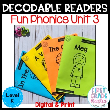 Preview of Decodable Books Level K Unit 3 Fun Phonics