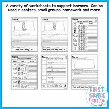 Thanksgiving Decodable Readers by First Grade Maestra Trisha Hyde