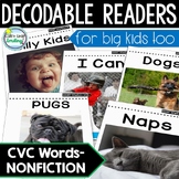 Decodable Books Nonfiction Short Vowels CVC Words  Science