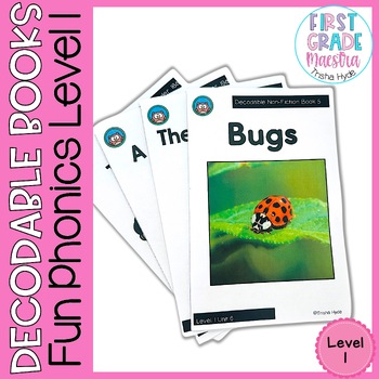 Preview of Decodable Books Only Level 1  Fun Phonics