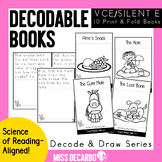 Decodable Books Silent E Decode and Draw Series