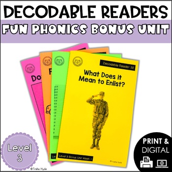 Preview of Decodable Books and Resources | Level 3 Bonus Unit | Fun Phonics