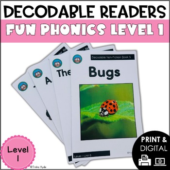 Preview of Decodable Books and Resources | Fun Phonics Level 1 | Ultimate Big Bundle