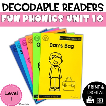 Preview of Decodable Books and Resources Level 1 Unit 10 Fun Phonics