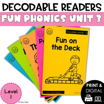 Preview of Decodable Books and Resources Level 1 Unit 3 Fun Phonics
