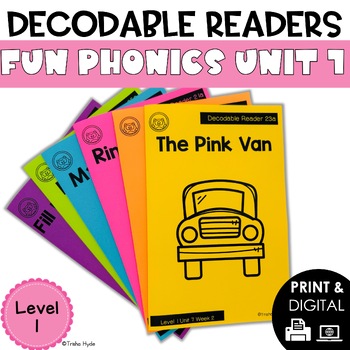 Preview of Decodable Books and Resources Level 1 Unit 7 Fun Phonics