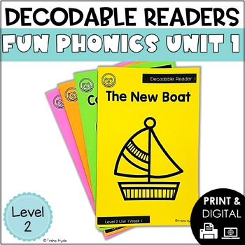 Preview of Decodable Books and Resources Level 2 Unit 1 Fun Phonics