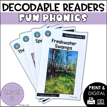 Preview of Decodable Books and Resources | Level 3 Bundle | Fun Phonics