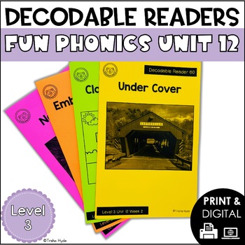 Preview of Decodable Books and Resources | Level 3 Unit 12 Soft c & g | Fun Phonics