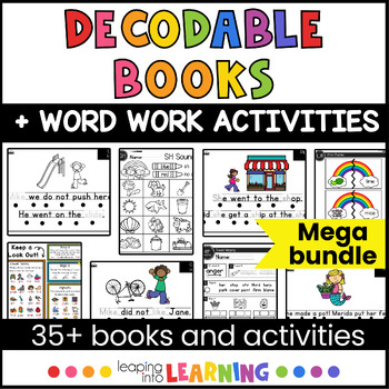 Preview of Decodable Books and Word Activities MEGA Bundle | Science of Reading