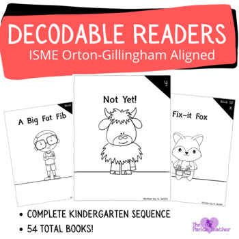 Preview of 54 Decodable Books for Beginning Readers (CVC Words/Orton-Gillingham)