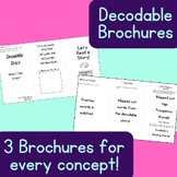 Decodable Brochures- (Vowel teams, diphthongs, consonant -