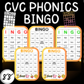 Preview of Decodable CVC Bingo: An Easy, No-Prep Phonics Game