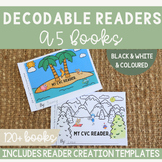 Decodable CVC Printable Readers & Student DIY Book Creatio