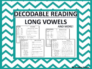 Preview of Decodable Reading- Long Vowels and More