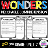 Decodable Comprehension Questions (2nd Grade-WONDERS UNIT 2)