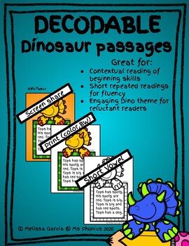 Preview of Decodable Dinosaur Passages