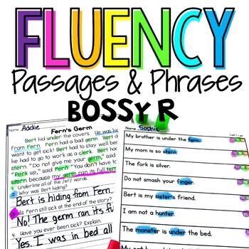 Preview of Decodable Fluency Passages and Phrases R-Controlled Vowels Distance Learning