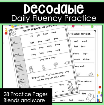 Preview of Decodable Fluency Practice Aligns with Orton Gillingham Level 2