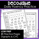 Decodable Fluency Routine Practice for Orton Gillingham an