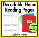 Decodable Home Reading (2-Syllable Words)