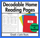 Decodable Home Reading (Greek + Latin Roots)