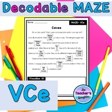Decodable Maze VCe Passages for Reading Comprehension and 