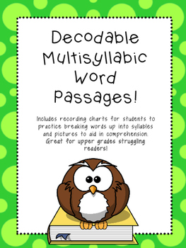 Preview of Decodable Multisyllabic Word Passages!