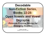 Decodable Non-Fiction Set 5, Open Vowels and Vowel Digraphs (Teams), Books 22-28