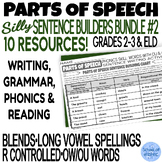 Decodable Parts of Speech Silly Sentence Building Chart Wo