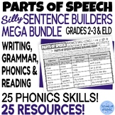 Decodable Parts of Speech Silly Sentence Building Chart Wo