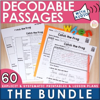 Preview of Decodable Passages BUNDLE - Decodable Readers - aligned with Science of Reading