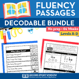 Decodable Passages BUNDLE of Reading Fluency and High Freq