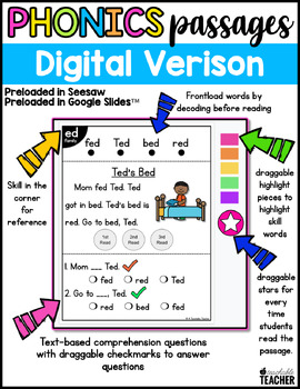 decodable passages cvc reading comprehension passages and questions