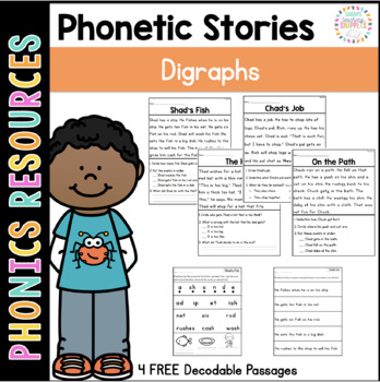 Preview of Decodable Passages: Digraph Stories