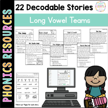 Preview of Decodable Passages: Long Vowel Teams