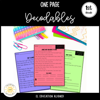 Preview of Decodable Passages | Skills Block | First Grade
