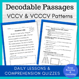 Decodable Passages VCCV VCCCV Syllable Division Worksheets