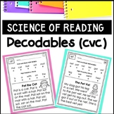 Decodable Readers Passages and Word Work SHORT VOWELS CVC 