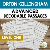 Decodable Passages for Advanced Orton-Gillingham Lessons Level 1